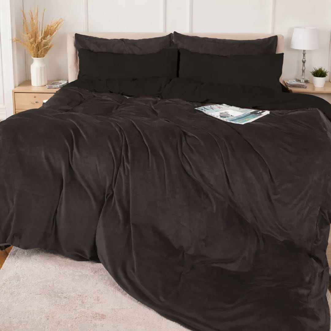 Комплект постельного белья MirSon Велюр Winter Frost 28-0007 + 28-0003 Rhodies Velvet 220х240 (2200004009827)